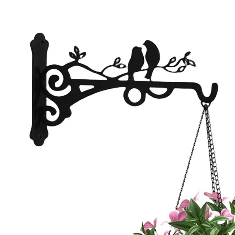 1pcs Plant Bracket Hook Iron Wall Hooks Hanging Plants Bracket European Style Flower Pot Basket For Hanging Plants Supplies