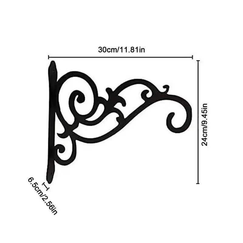 1pcs Plant Bracket Hook Iron Wall Hooks Hanging Plants Bracket European Style Flower Pot Basket For Hanging Plants Supplies