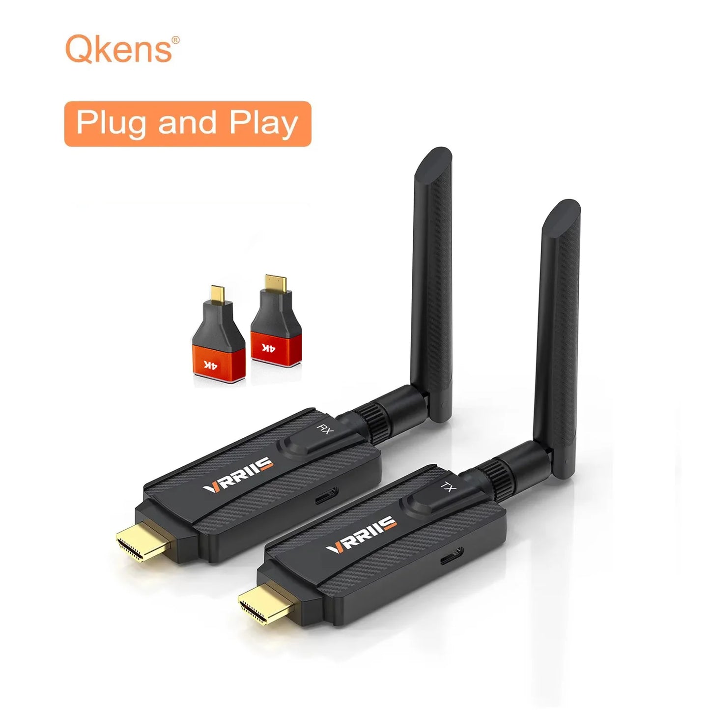 1080P 5G 200m Wireless WiFi HDMI Audio Video Transmitter Receiver Extender Adapter for PS4 Camera DVD Laptop PC To TV Projector