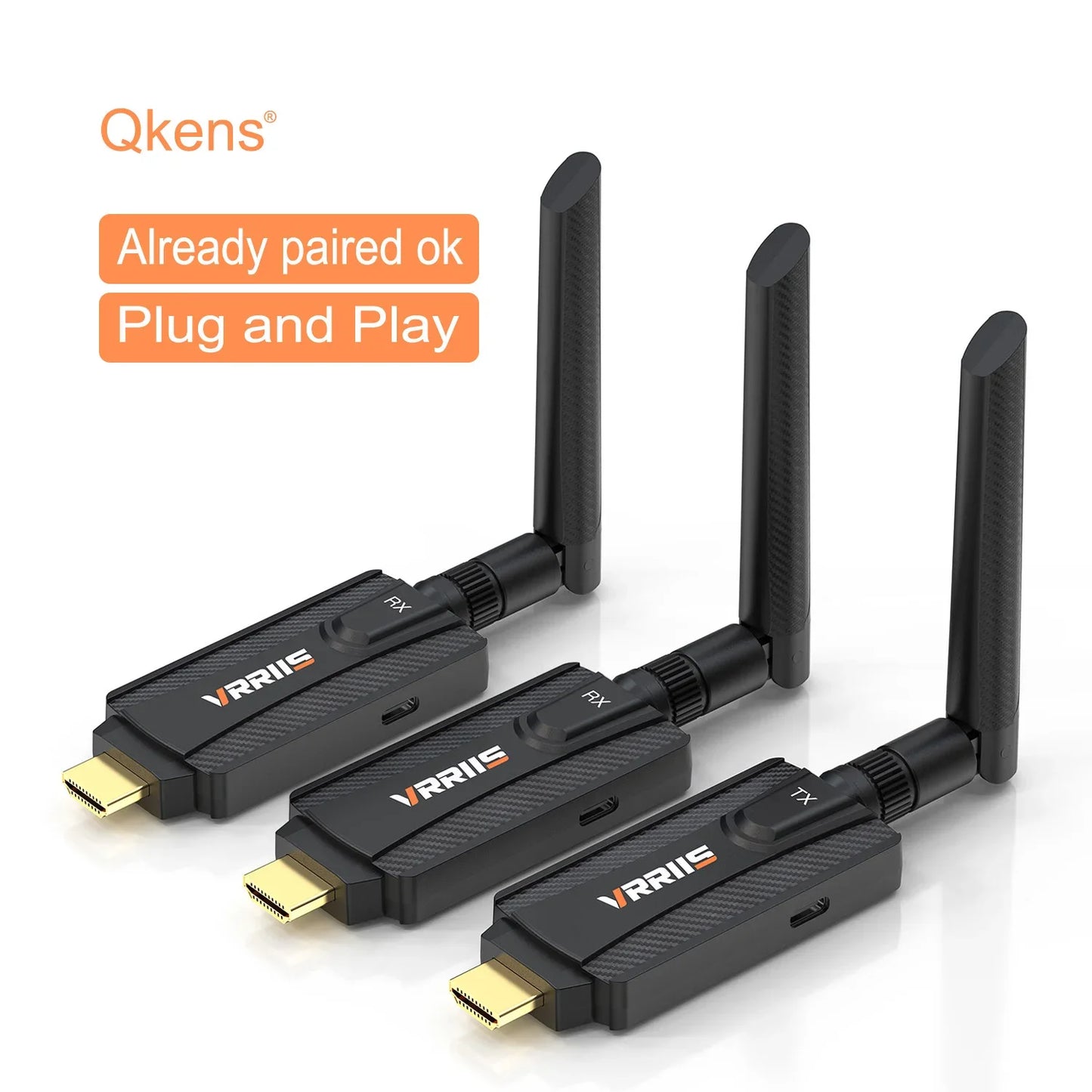 1080P 5G 200m Wireless WiFi HDMI Audio Video Transmitter Receiver Extender Adapter for PS4 Camera DVD Laptop PC To TV Projector