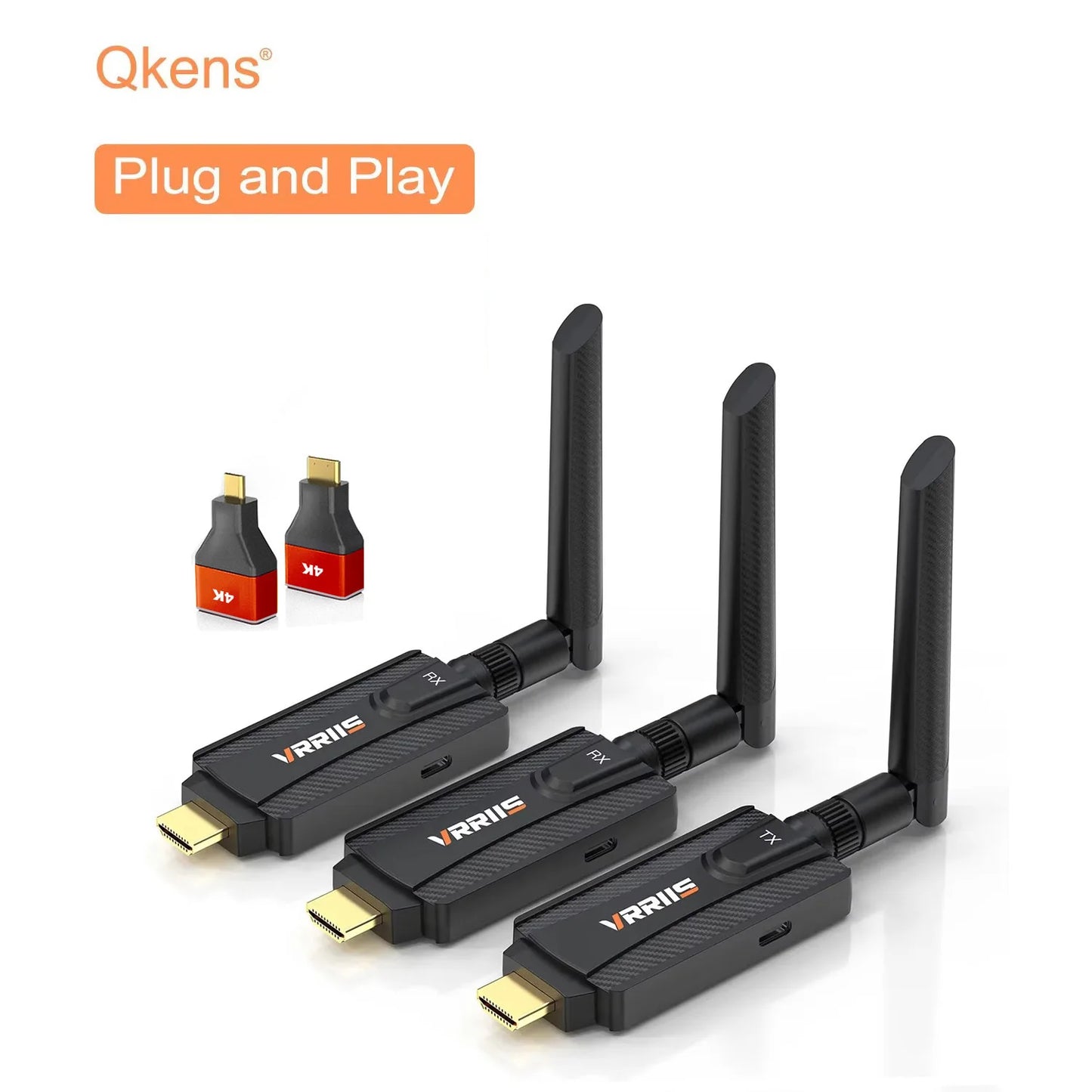 1080P 5G 200m Wireless WiFi HDMI Audio Video Transmitter Receiver Extender Adapter for PS4 Camera DVD Laptop PC To TV Projector