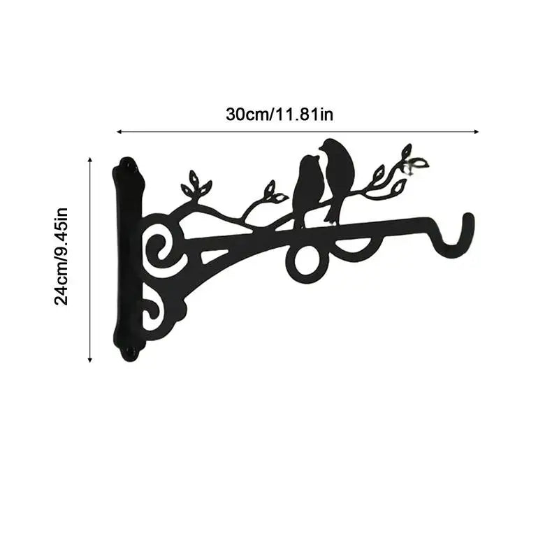 1pcs Plant Bracket Hook Iron Wall Hooks Hanging Plants Bracket European Style Flower Pot Basket For Hanging Plants Supplies