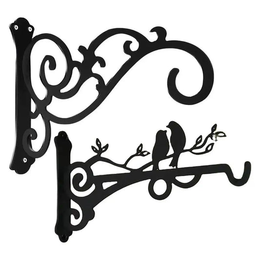 1pcs Plant Bracket Hook Iron Wall Hooks Hanging Plants Bracket European Style Flower Pot Basket For Hanging Plants Supplies