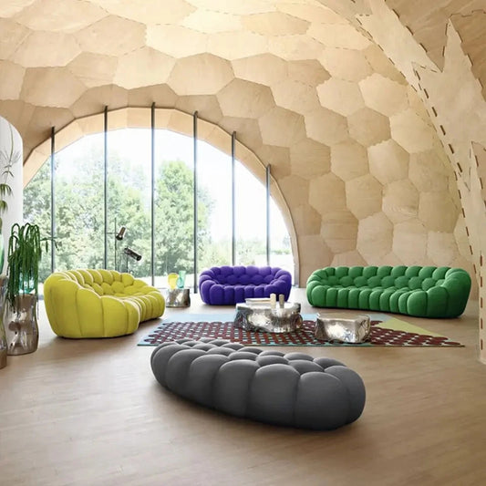 2 Seater Upholstered Bubble Sofa Modern Living Room Sectional Couch Sets Modular Lounge Comfortable Sofa Luxury Furniture