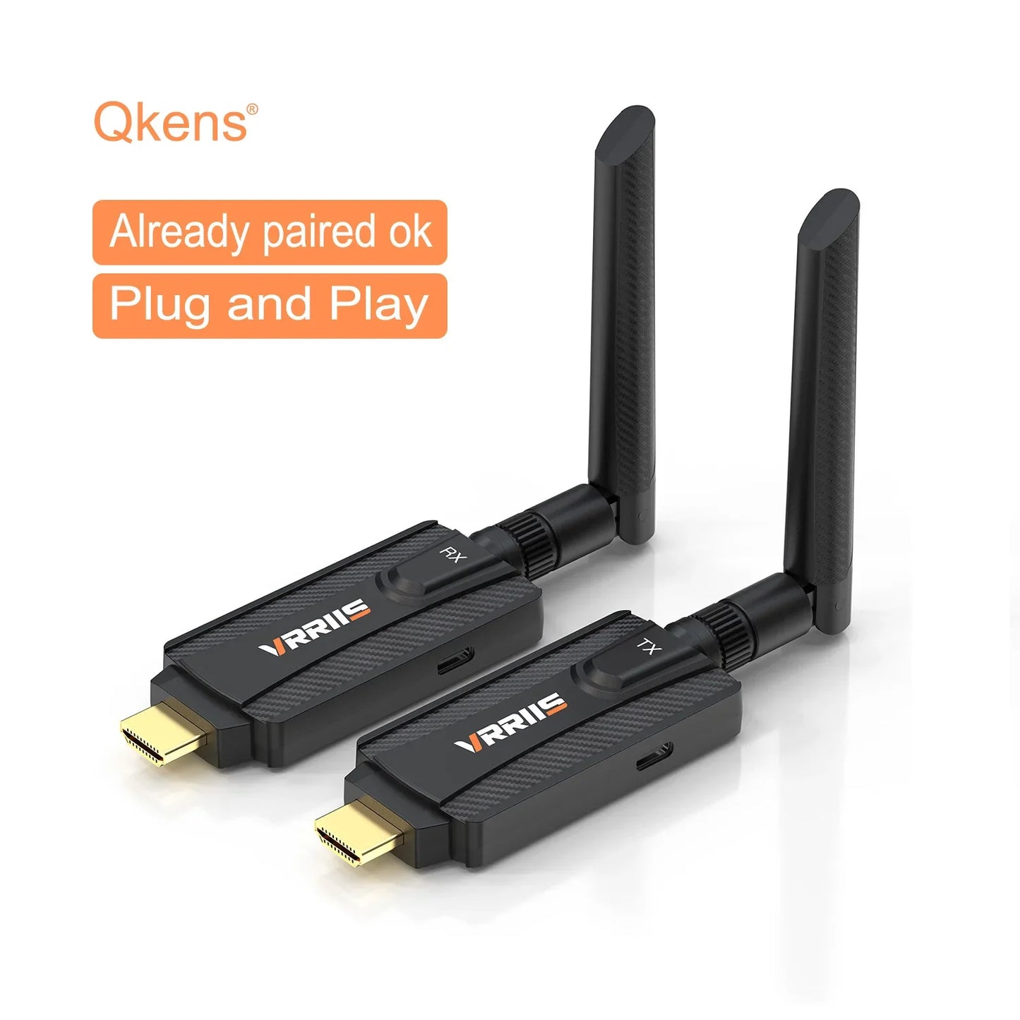 1080P 5G 200m Wireless WiFi HDMI Audio Video Transmitter Receiver Extender Adapter for PS4 Camera DVD Laptop PC To TV Projector